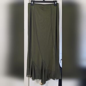 Forever 21 Olive Maxi Skirt